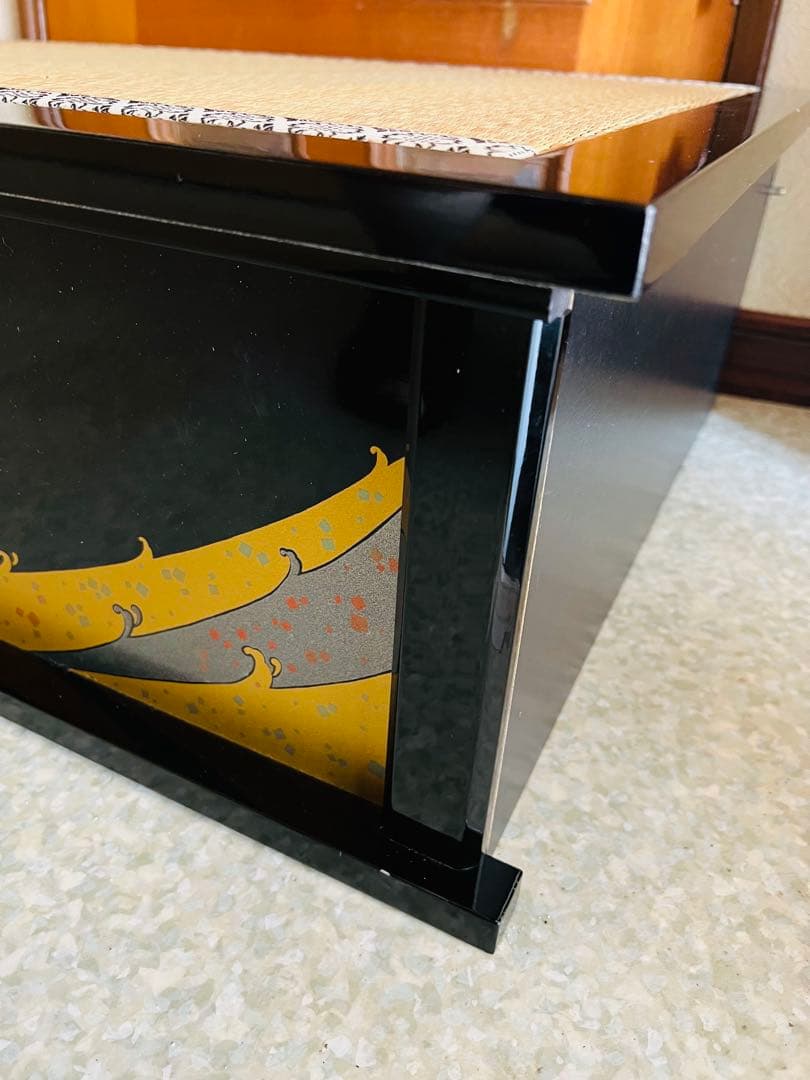 祐月／雛祭り用飾り台(黒塗り)