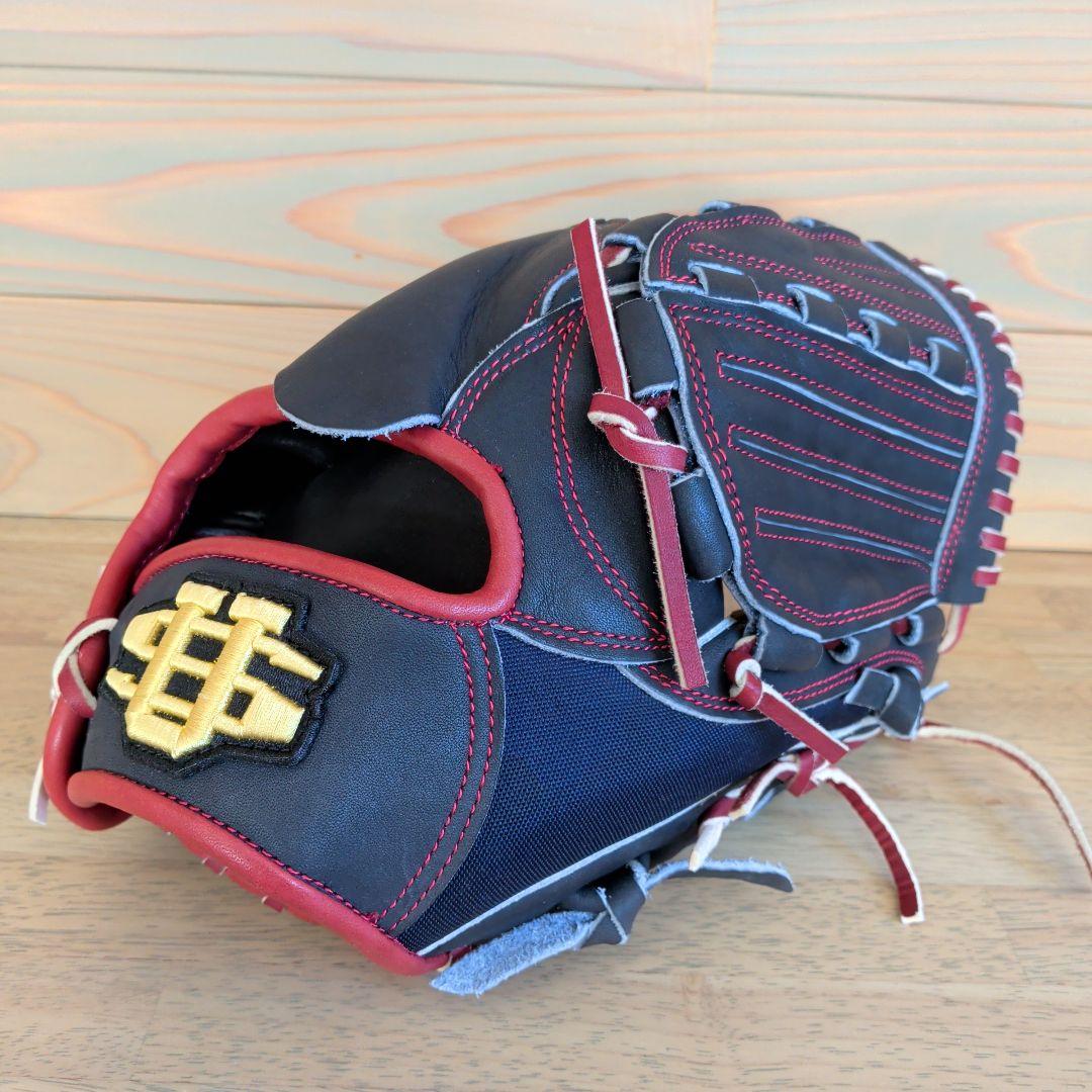 【未使用品】アップセット限定品　軟式　投手用　ネイビー×ワイン 背面メッシュ