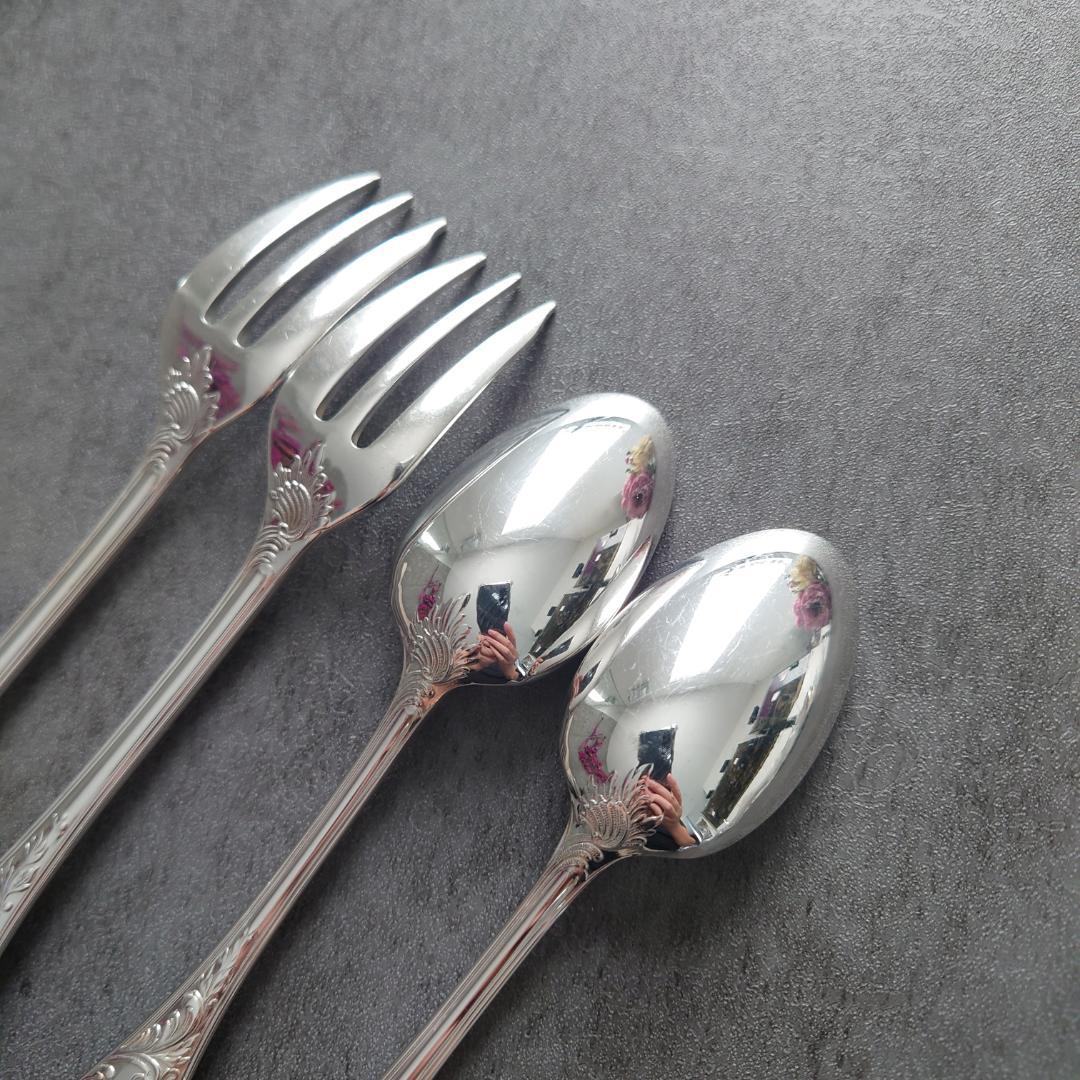 クリストフル マルリー ケーキフォーク コーヒースプーン 計4点