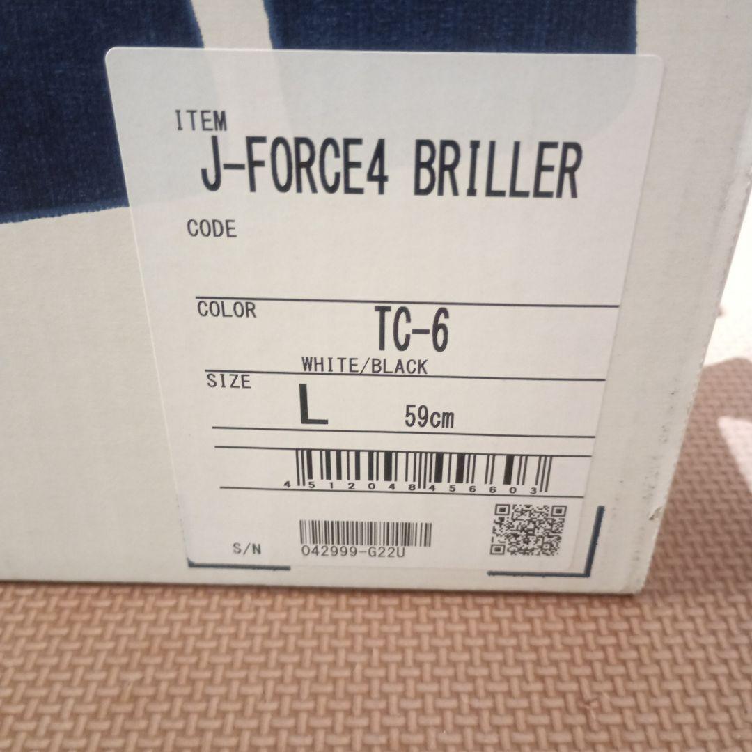 SHOEI　BRILLER　J-FORCE4 サイズL ホワイト／ブラック