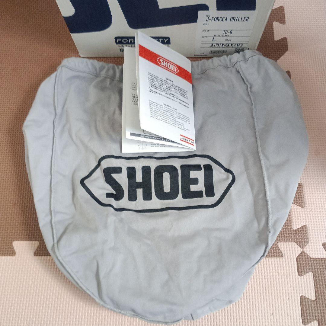 SHOEI　BRILLER　J-FORCE4 サイズL ホワイト／ブラック
