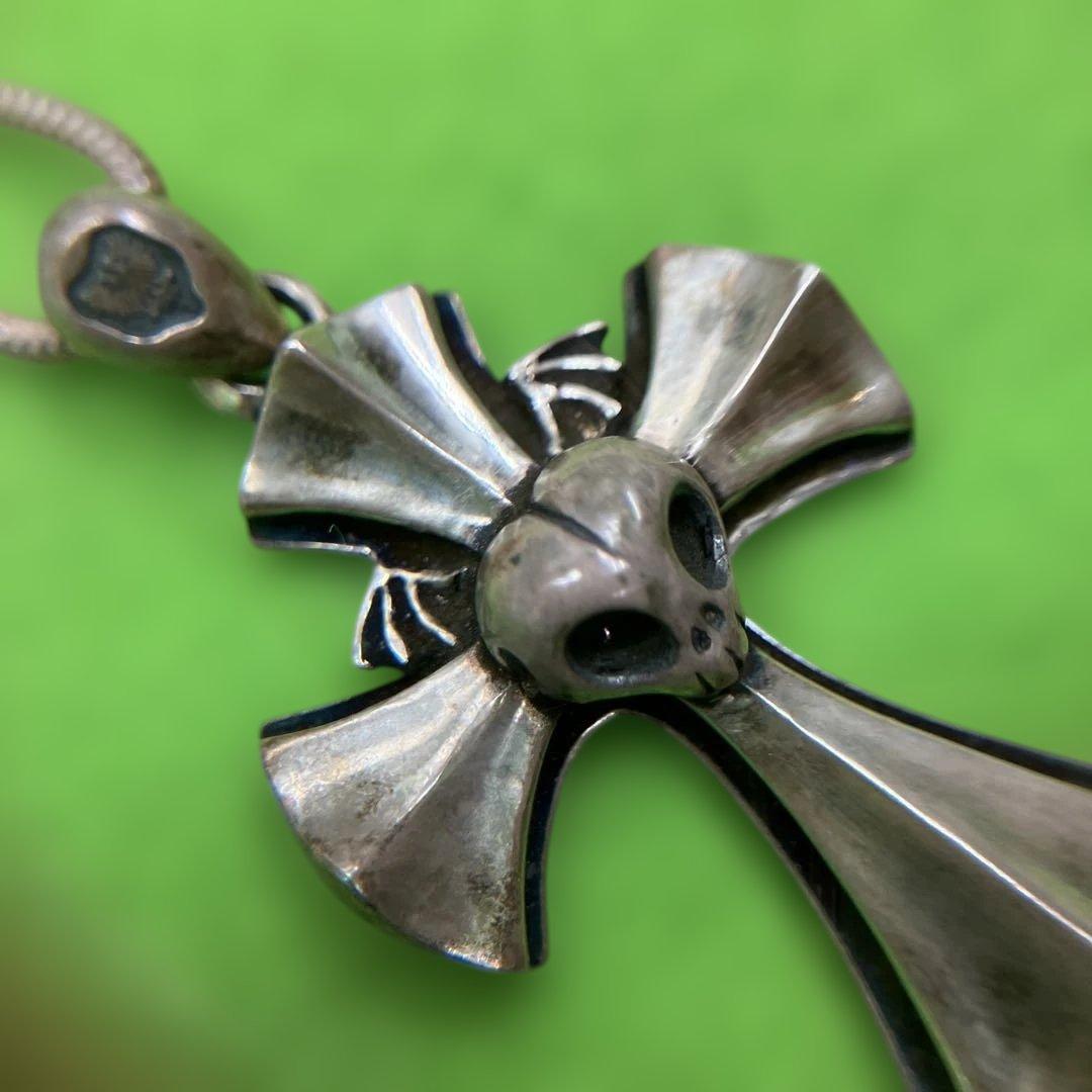 【JAP工房】Skull Blue Rosen Croiz Pendant