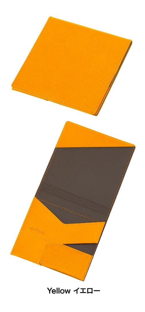 【新品】アブラサス abrAsus キャッシュレス財布 (イエロー)