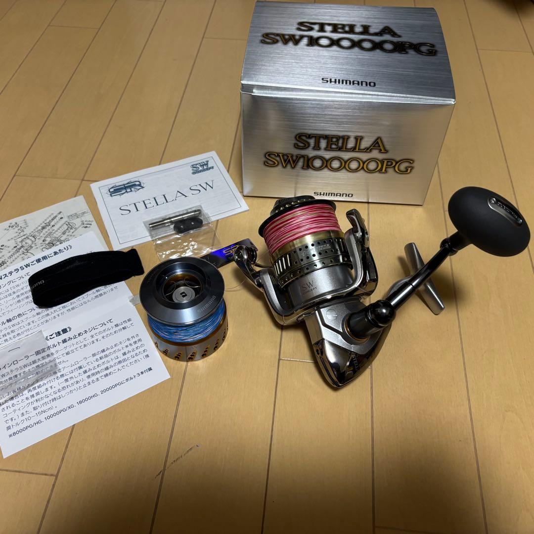 【超美品】シマノ 08 ステラSW10000PG オーシャンマークスプール付