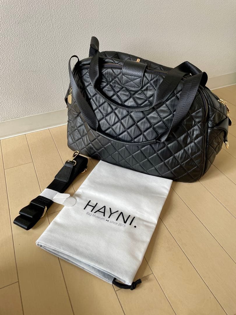 HAYNI ロシェ　キルティングボストンバッグL