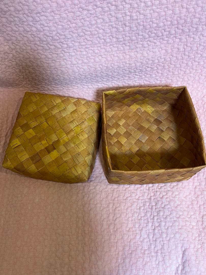 白樺　蓋付き箱　新品未使用