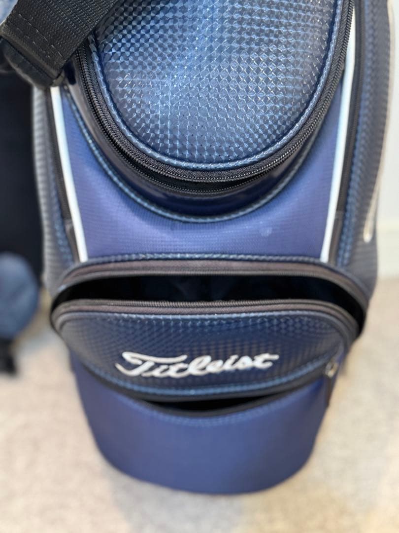タイトリスト　キャディバッグ　ネイビー
