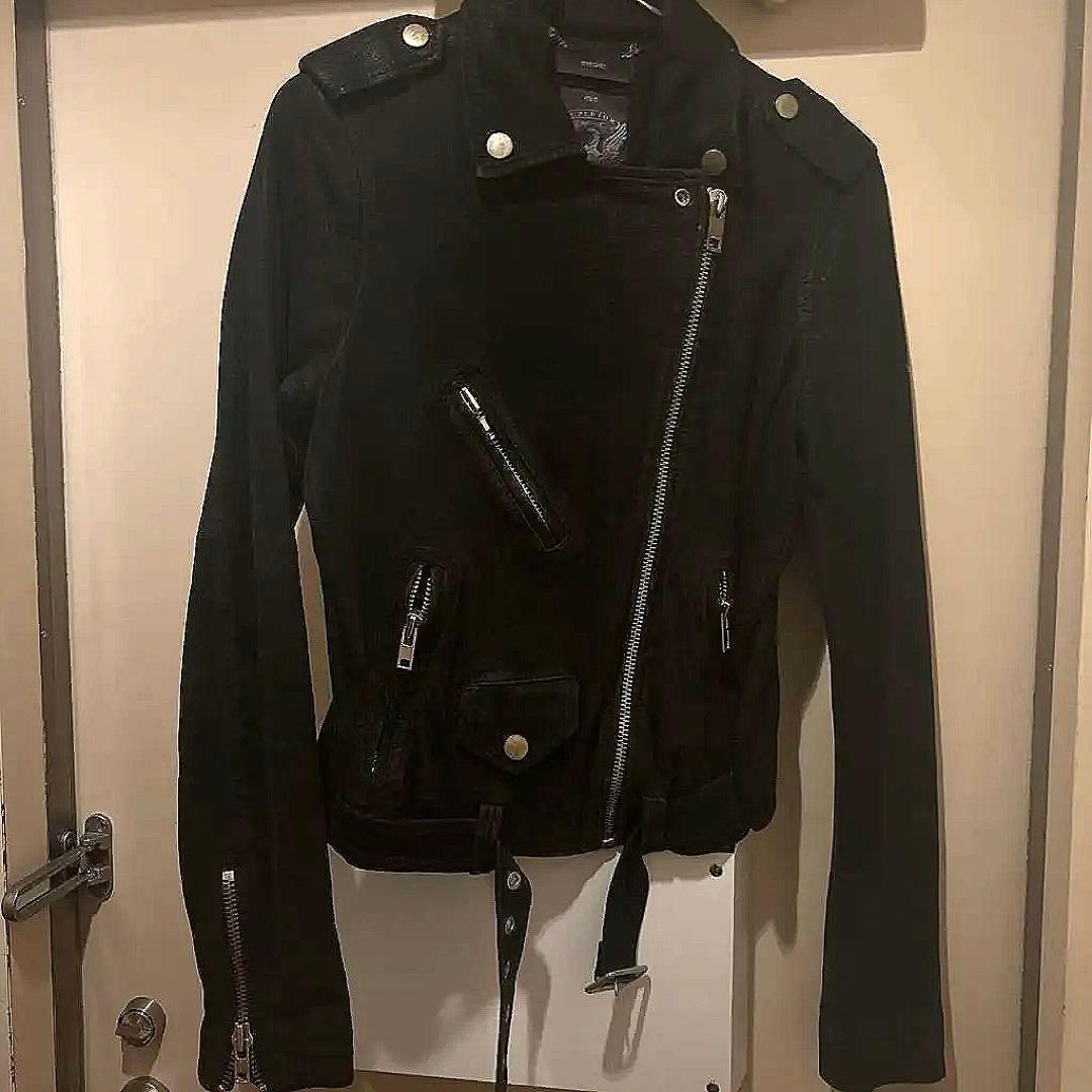 DIESEL ブラック ライダースジャケット