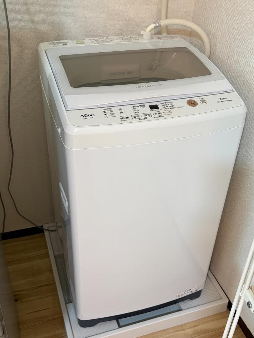 送料込み! 2022年製 AQUA 洗濯機 7kg AQW-P7M