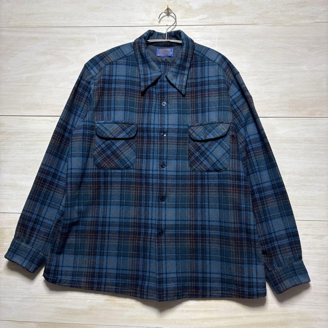 T*K様 PENDLETON USA製 ウールシャツ XL チェック柄 古着