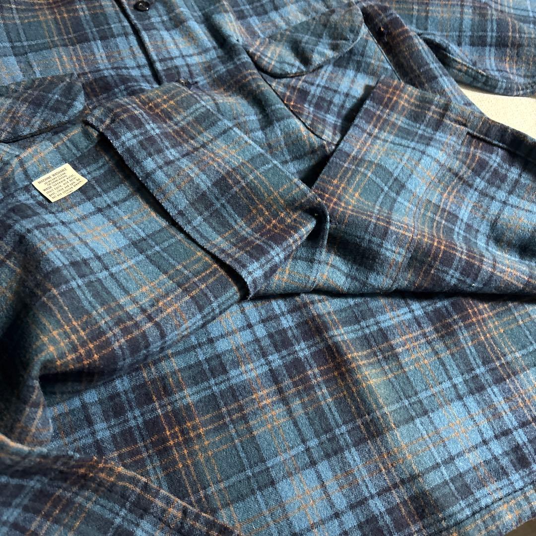 T*K様 PENDLETON USA製 ウールシャツ XL チェック柄 古着