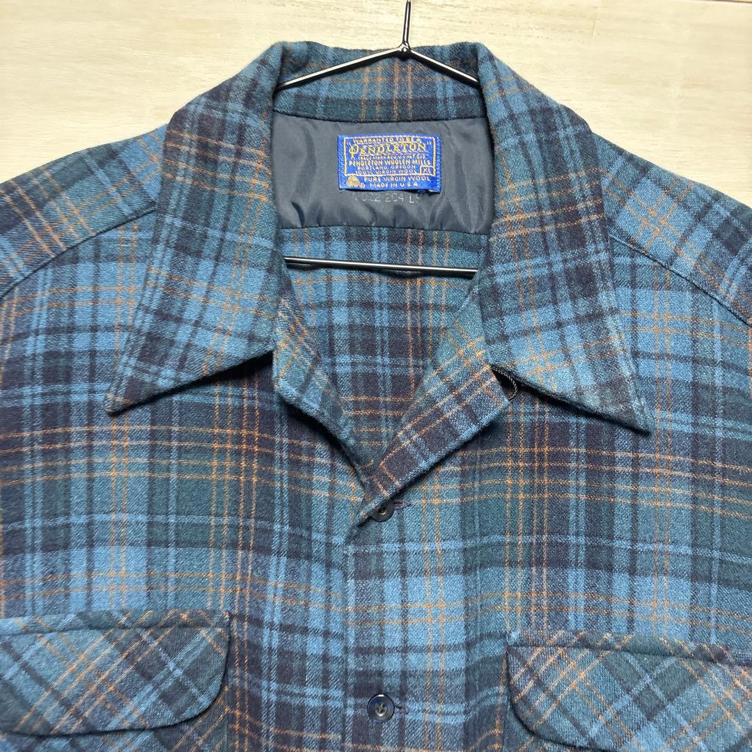 T*K様 PENDLETON USA製 ウールシャツ XL チェック柄 古着