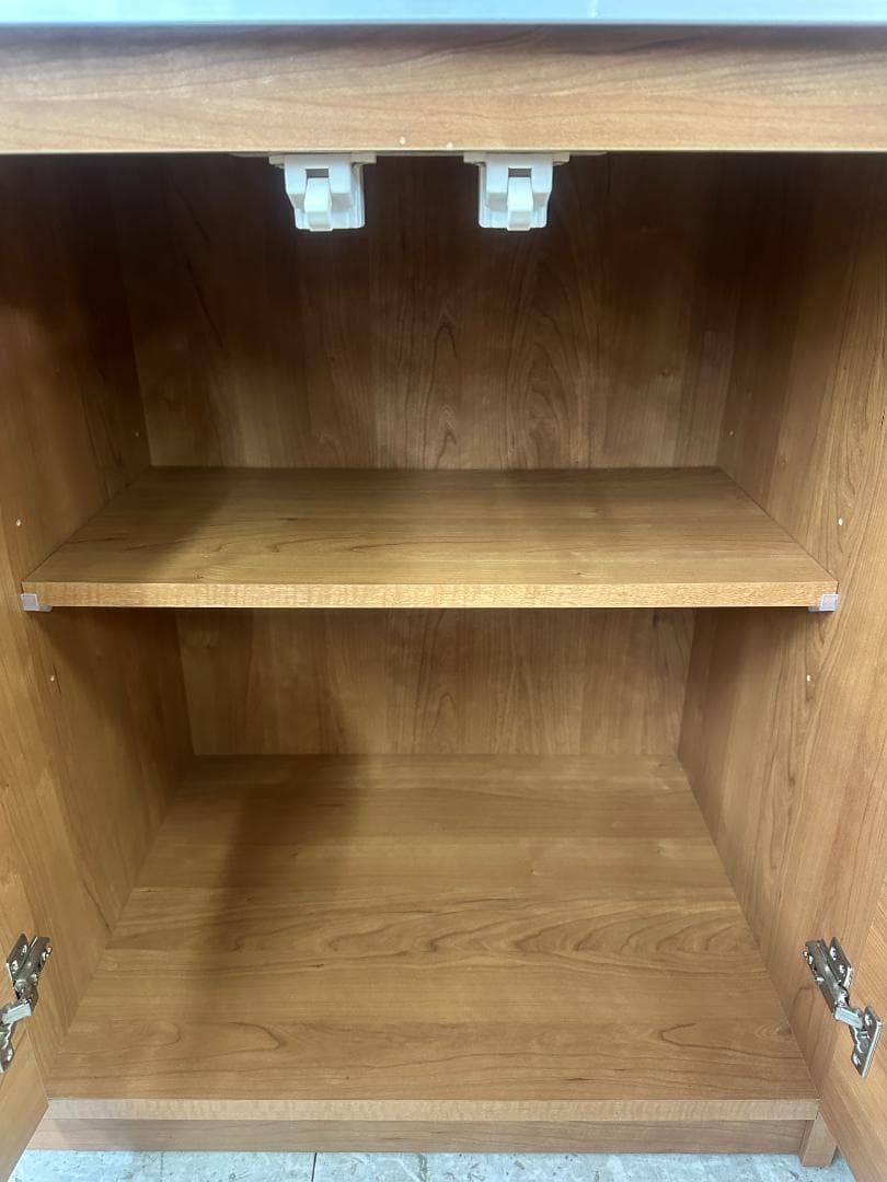 大川家具　食器棚　ブラウン