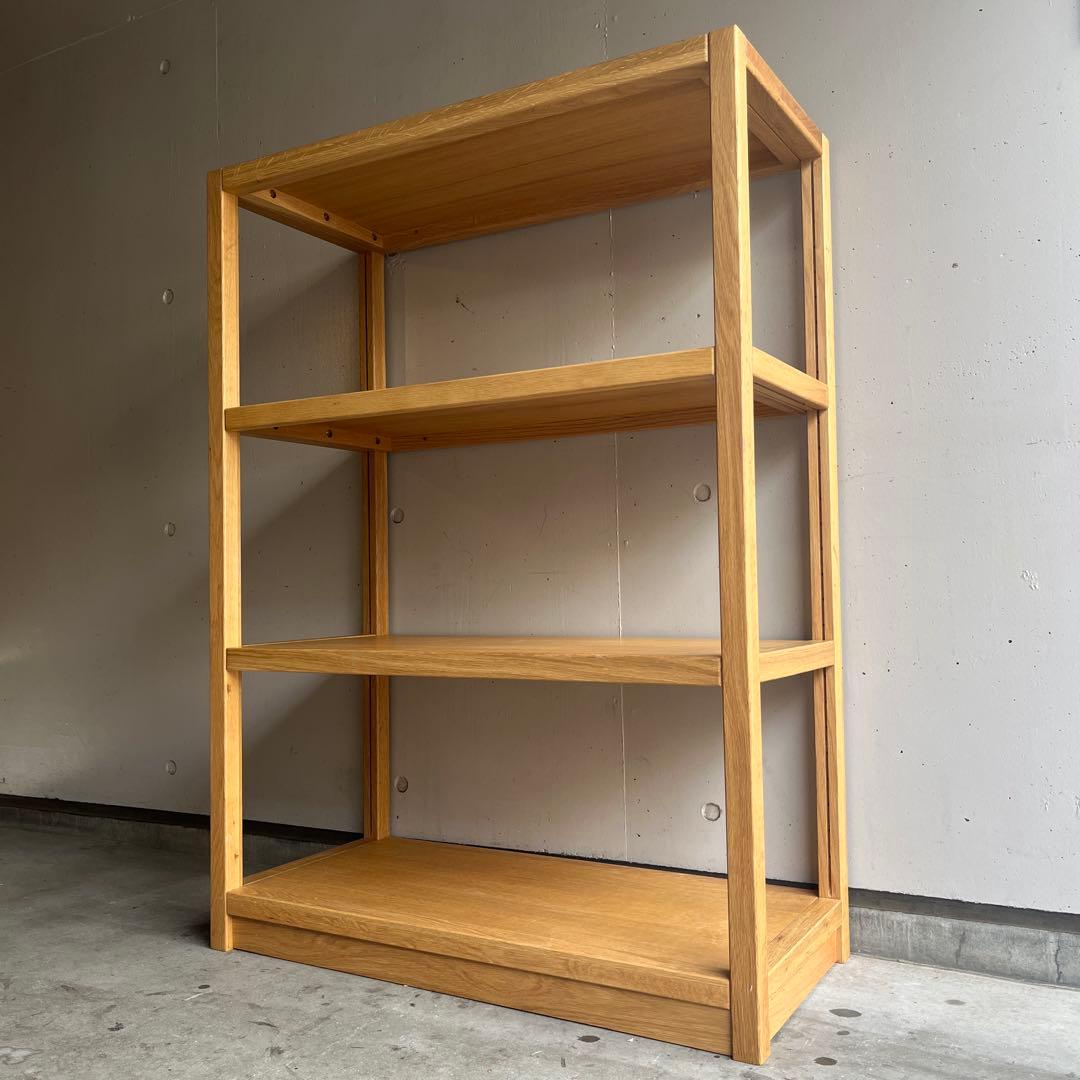 美品・廃盤希少★無印 オーク材ユニットシェルフ・中