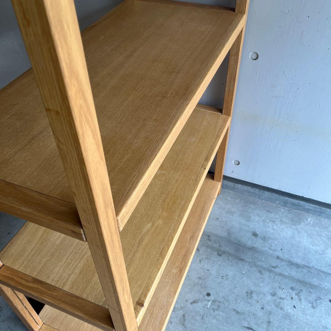 美品・廃盤希少★無印 オーク材ユニットシェルフ・中