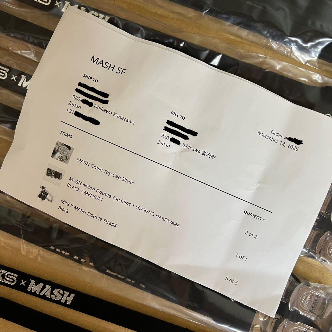【新品 未開封】 ブラック MKS X MASH ダブルストラップ