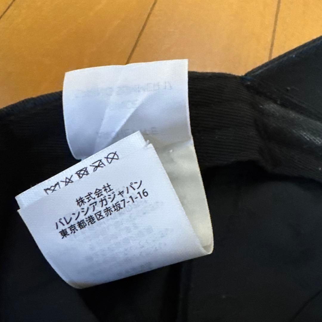 BALENCIAGA バレンシアガ ロゴ キャップ 帽子 ブラック L