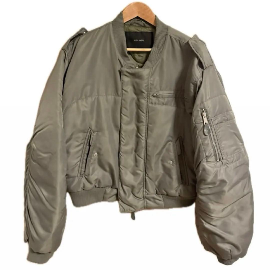 【entire studios】 ボンバージャケットグリーン SSENSE限定