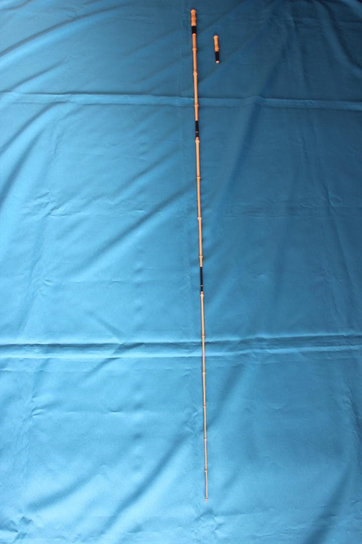 ＲNO83　タナゴ和竿　3本繋ぎ、2本繋ぎでも使える布袋竹　半製品　色塗りだけ