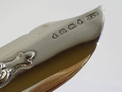 シルバーバターナイフ(17)菊花 マザーオブパール 送料無料