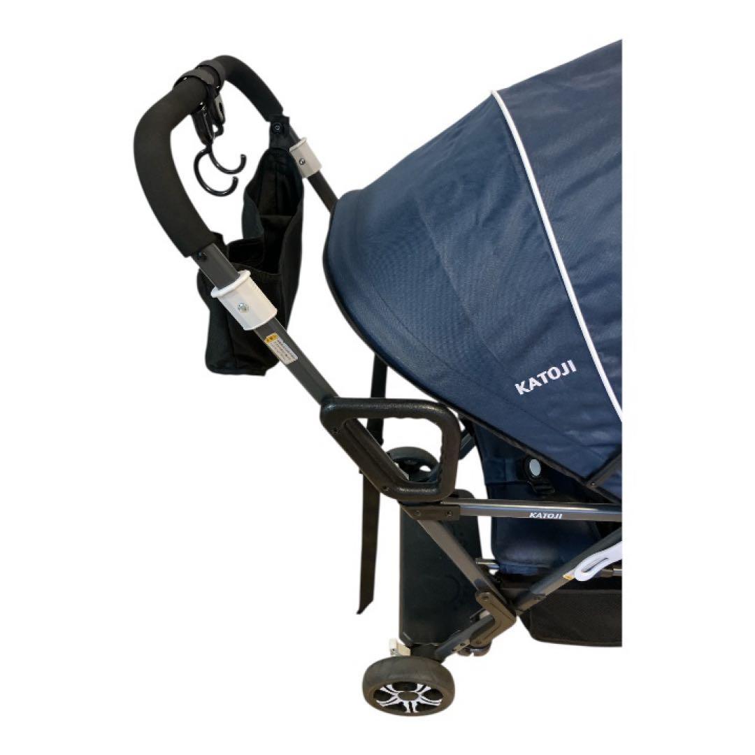 カトージ　2人でゴー スリム 2人乗り 人気ベビーカー ネイビー