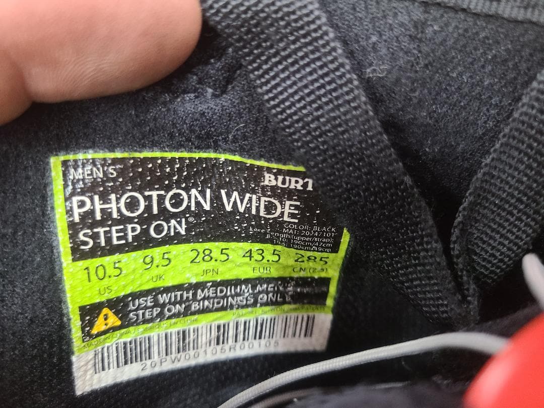 スノーボード 28.5 BURTON PHOTON WIDE STEP ON