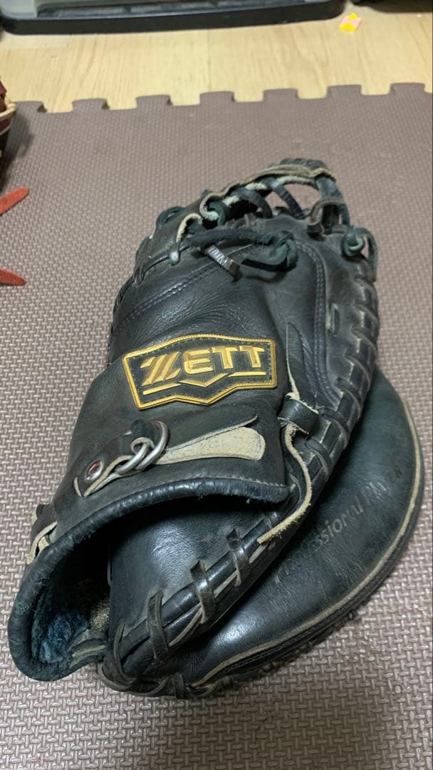 ZETT ブラック 軟式グローブ