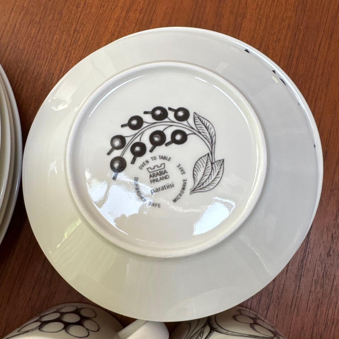 アラビア　ブラックパラティッシ　食器セット 各5 20点