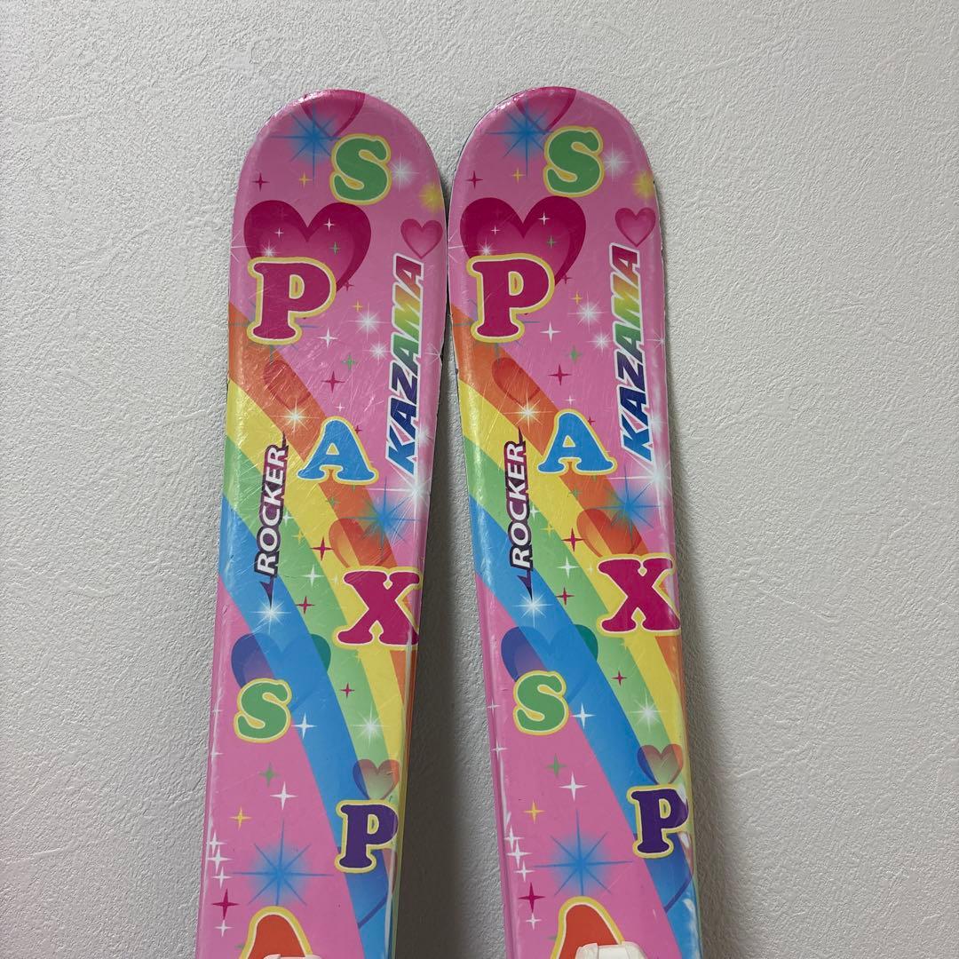 KAZAMA スキーセット106cm ROCKER ストック80cm ブーツ2足