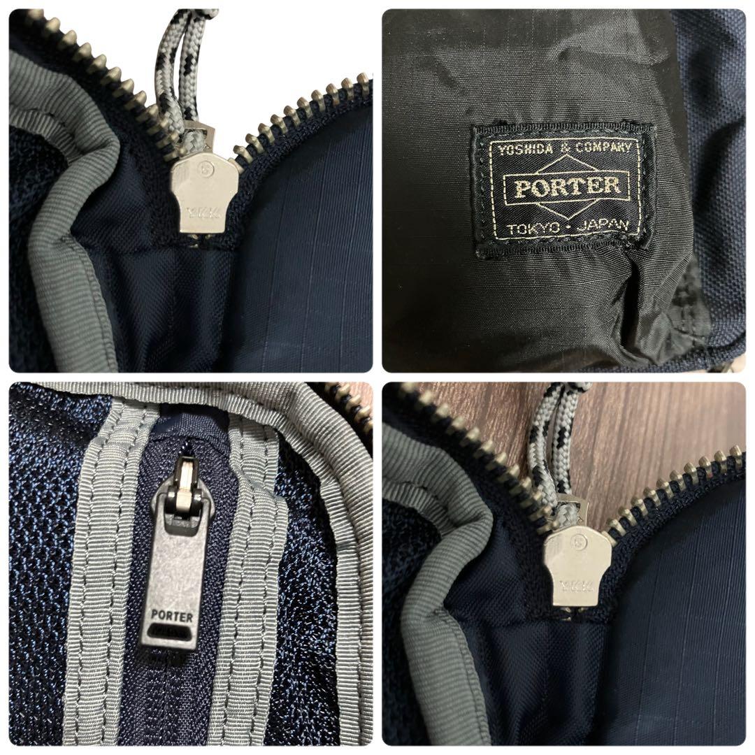 未使用級✨ポーター ボディバッグ HYPE ウエストバッグ ネイビー ナイロン