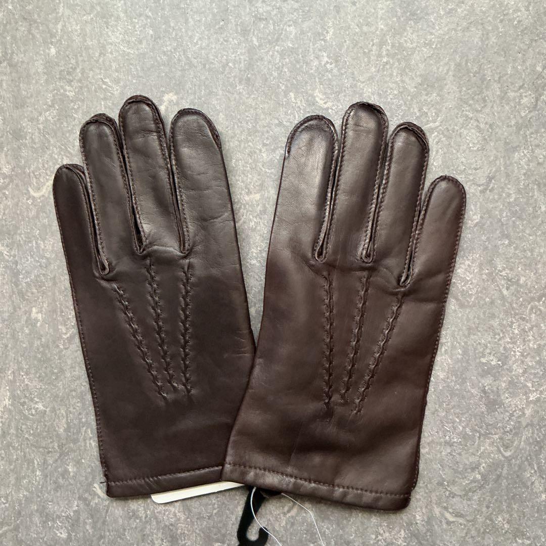 フ*ラ様 Brooks Brothers 346 レザー手袋 L ブラウン