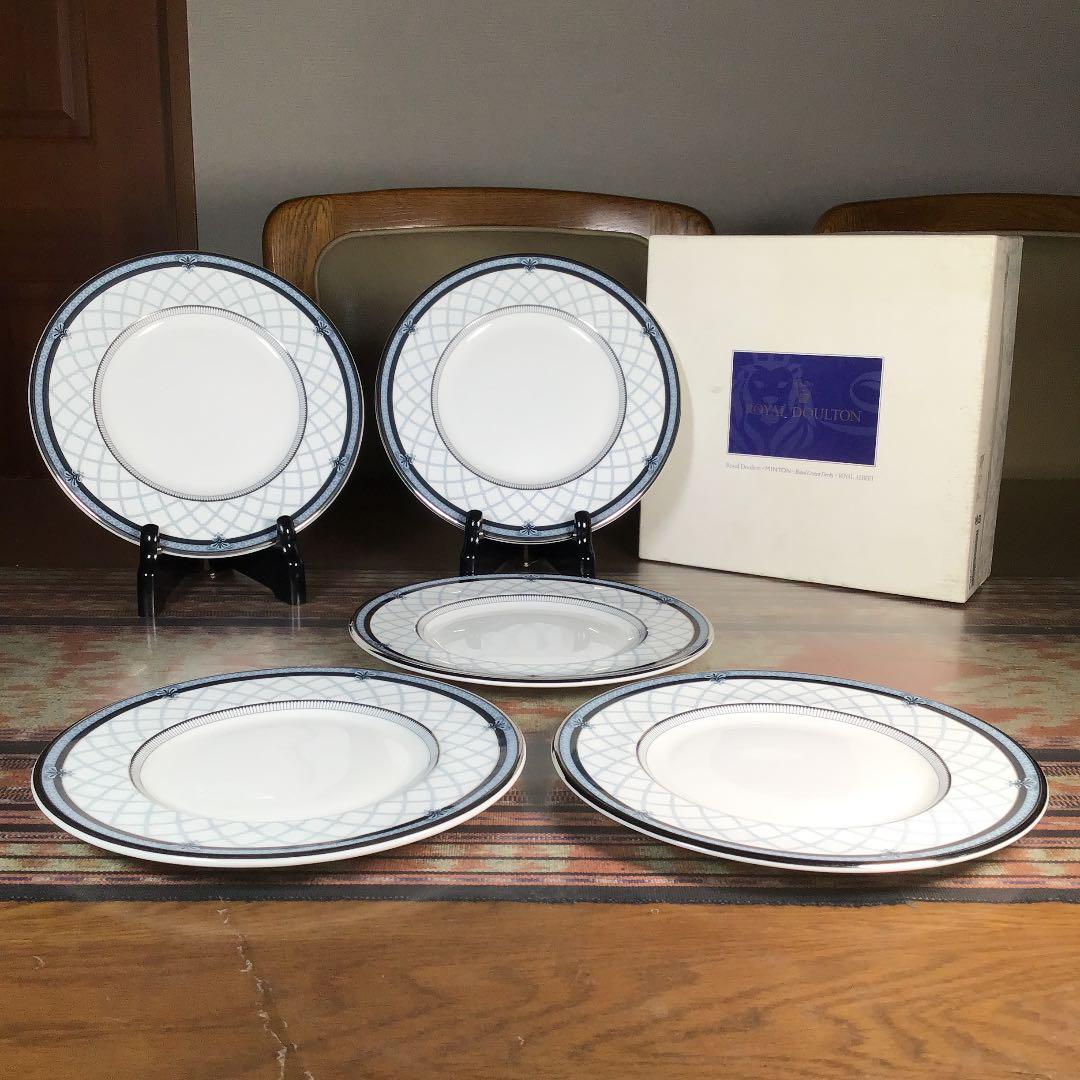 『冬うー特価』　ロイヤルドルトン 『COUNTESS BLUE』　中皿　5枚