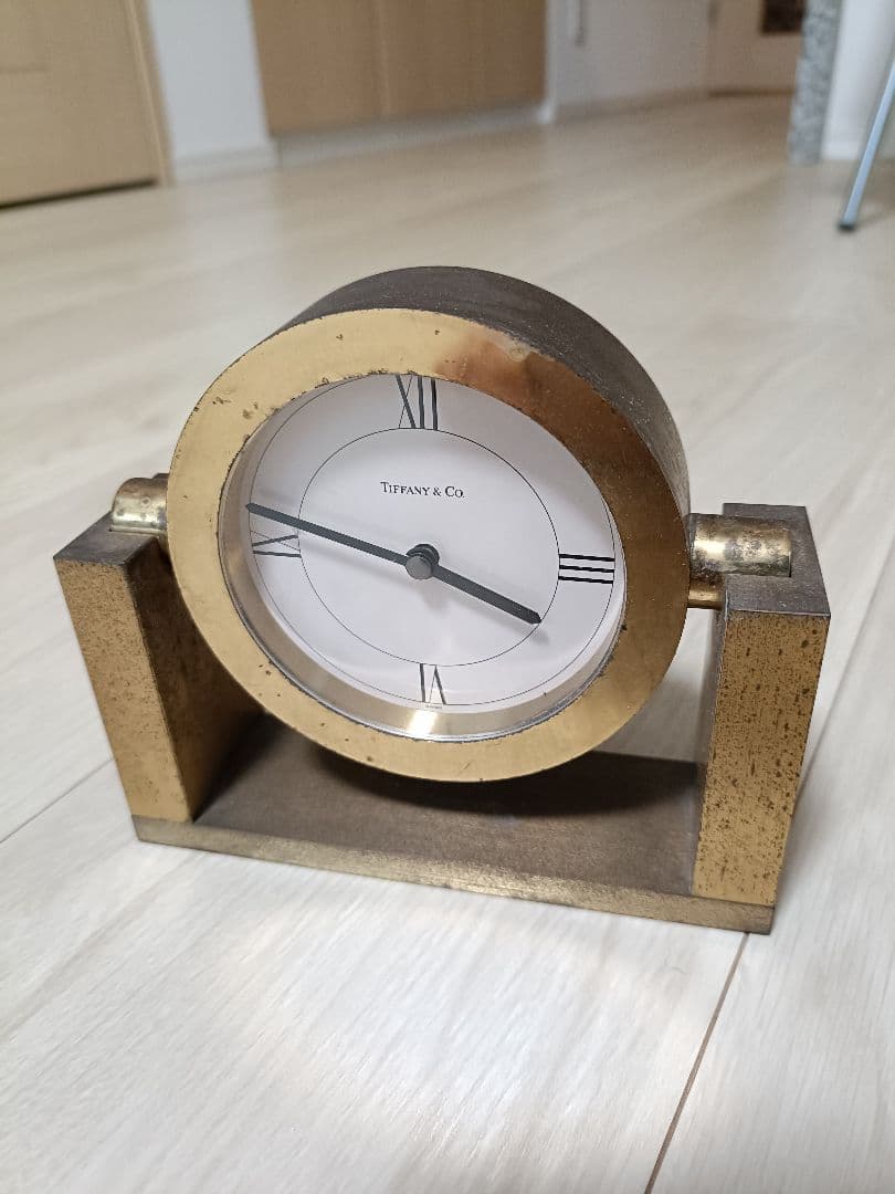 値下げ【ジャンク】Tiffany & Co. ゴールド 置時計