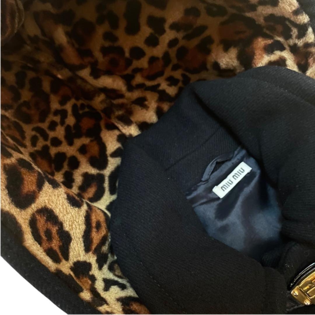 miu miu ブラック ダッフルコート