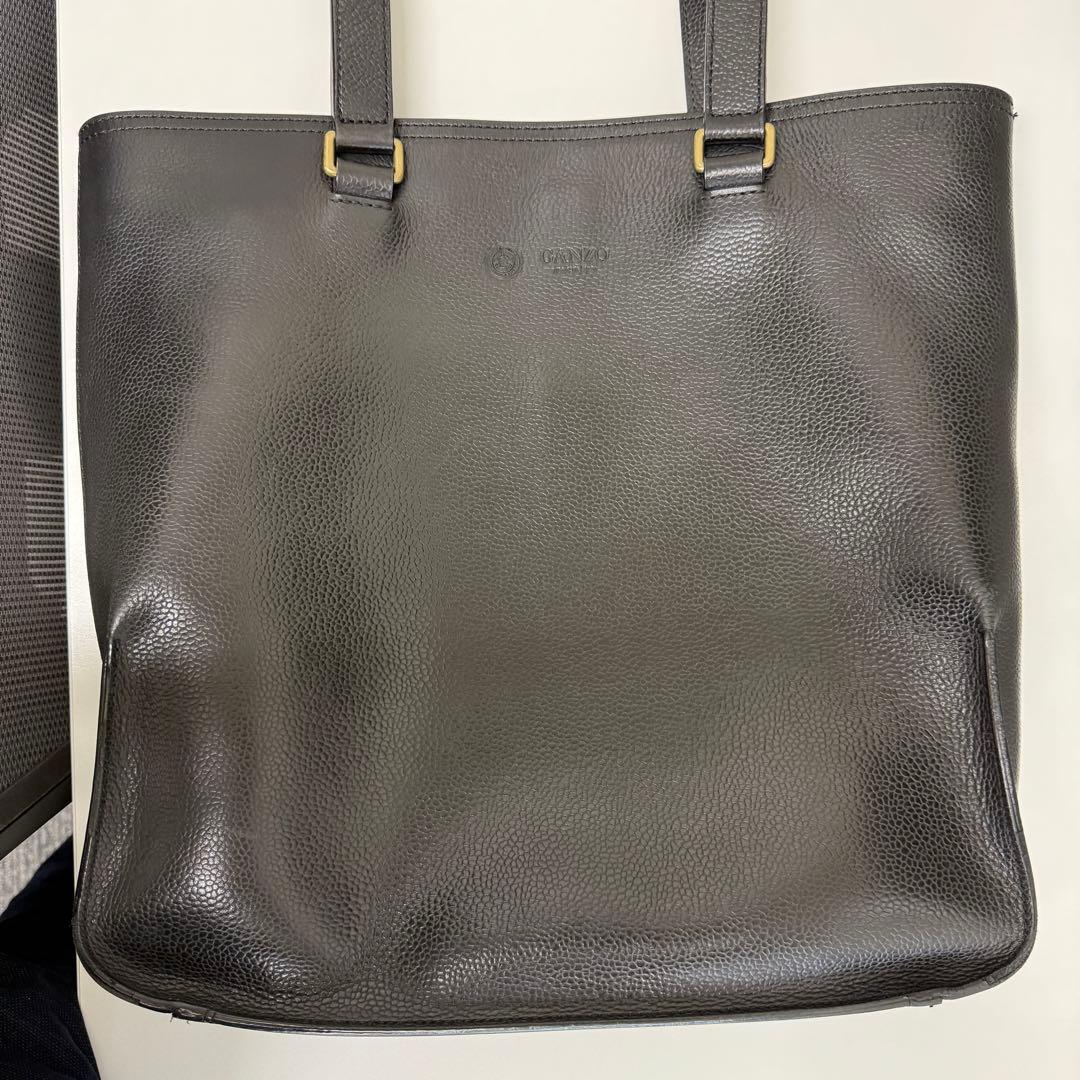 GANZO ガンゾ レザートートバッグ ブラック 本革 2021年10月購入