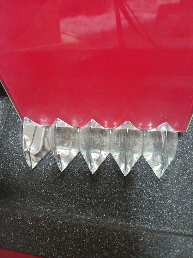 若干難ありBaccarat クリスタルフォトフレーム 赤