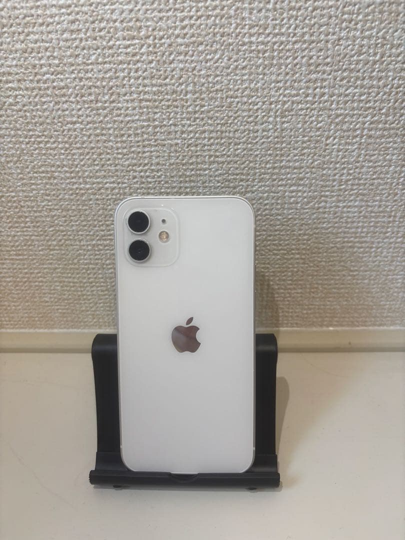 【美品】iPhone12 128GB SIMフリー ホワイト電池残量：75%