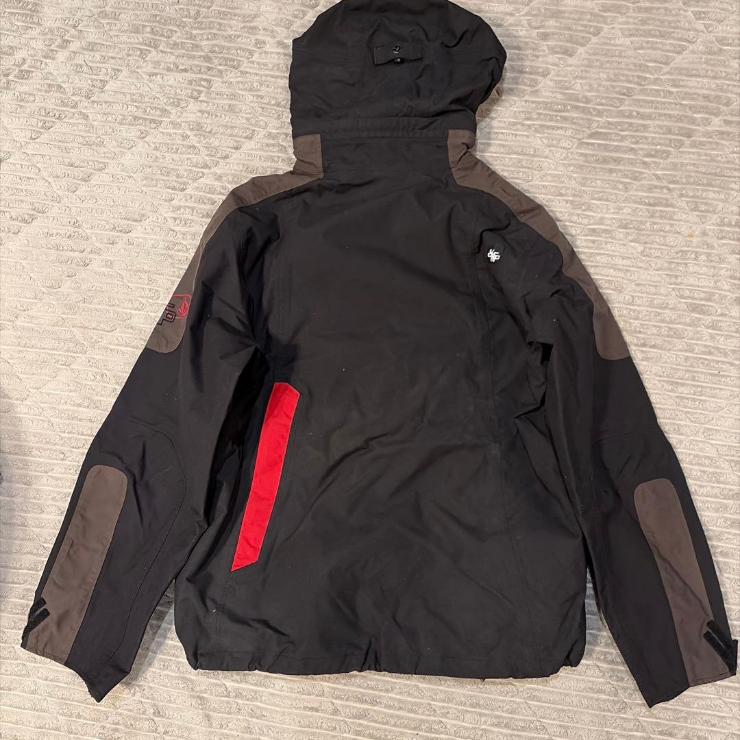 VOLCOMスノーボードウェア上下セットブラック/ブラウンM