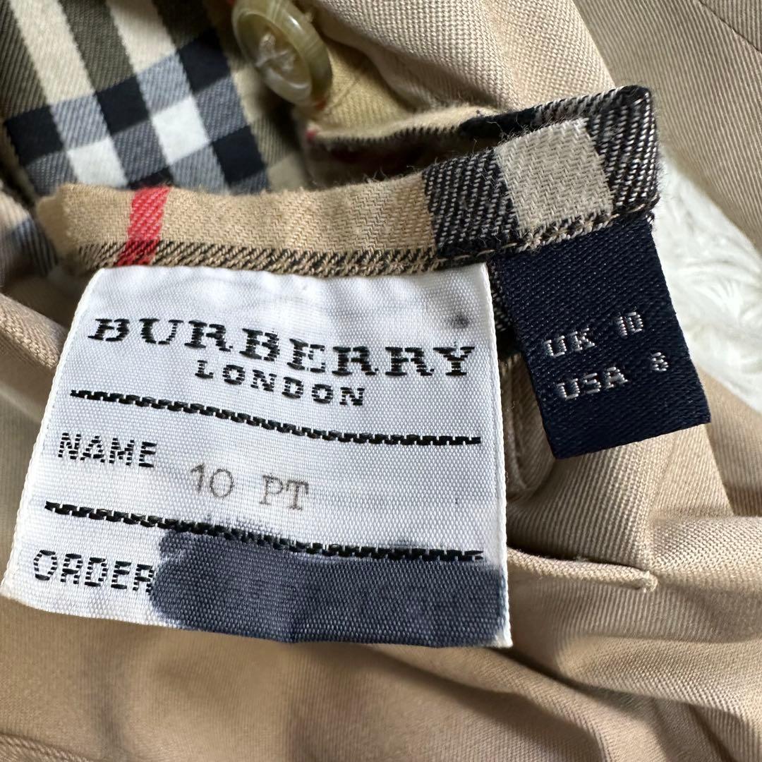 バーバリーロンドン ベージュ バルマカーンコート ノバチェック ベルト 英国製