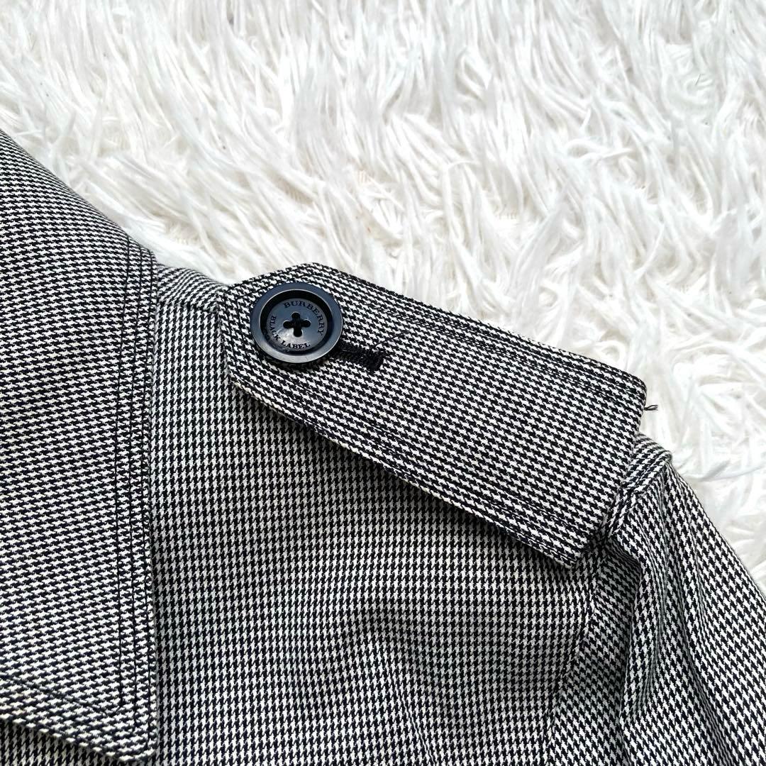 美品✨バーバリーブラックレーベル トレンチコート ライナー 千鳥格子 サイズL