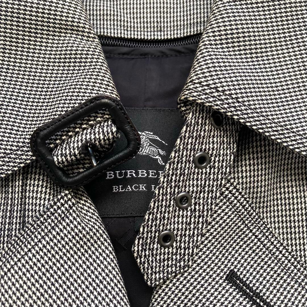 美品✨バーバリーブラックレーベル トレンチコート ライナー 千鳥格子 サイズL