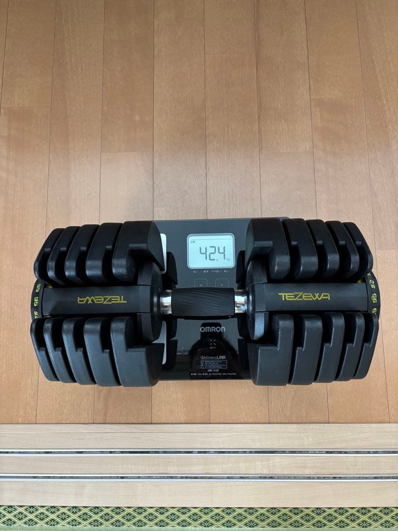 可変式ダンベル約40kg2個とインクラインベンチセット