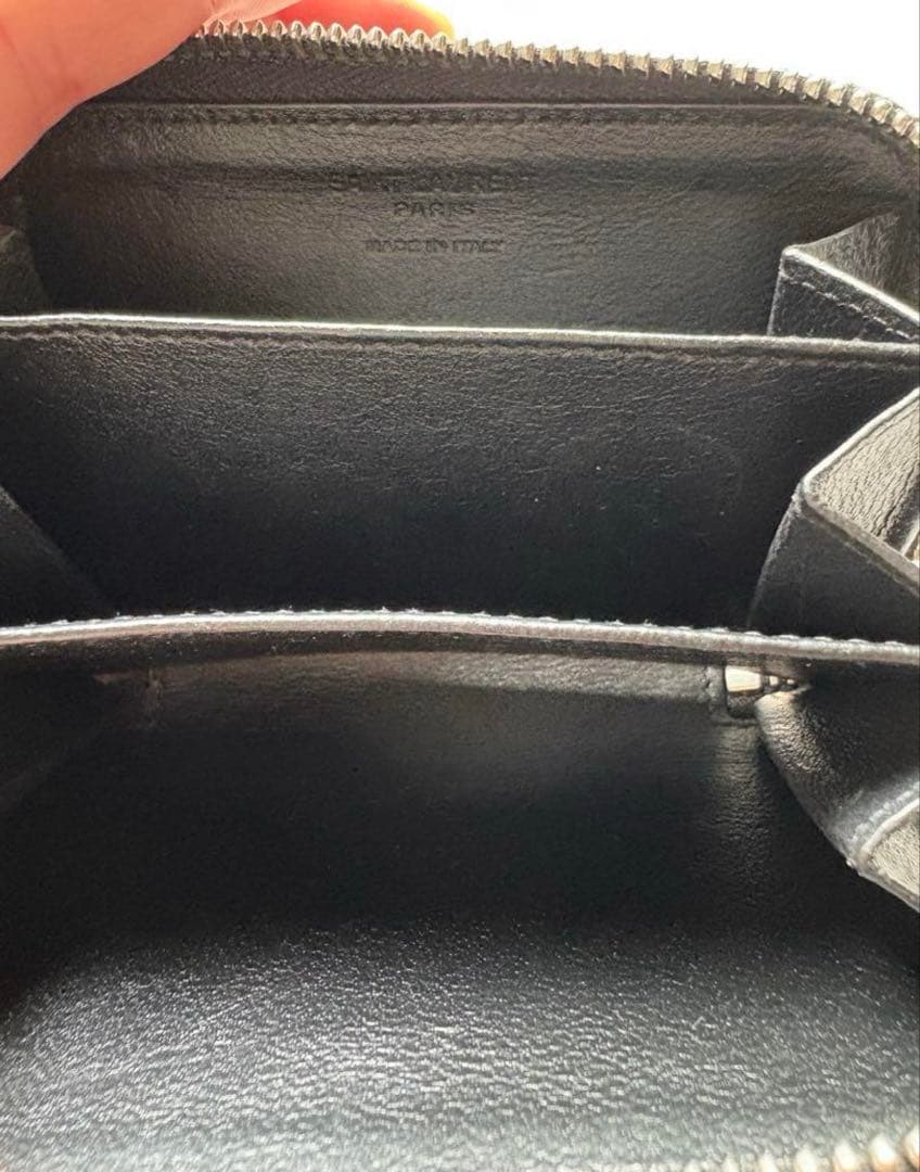 SAINT LAURENT ブラック レザー ケース