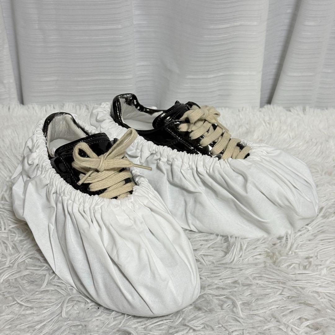 美品✨メゾンマルジェラ　プラットフォームジャーマントレーナー　スニーカー　黒