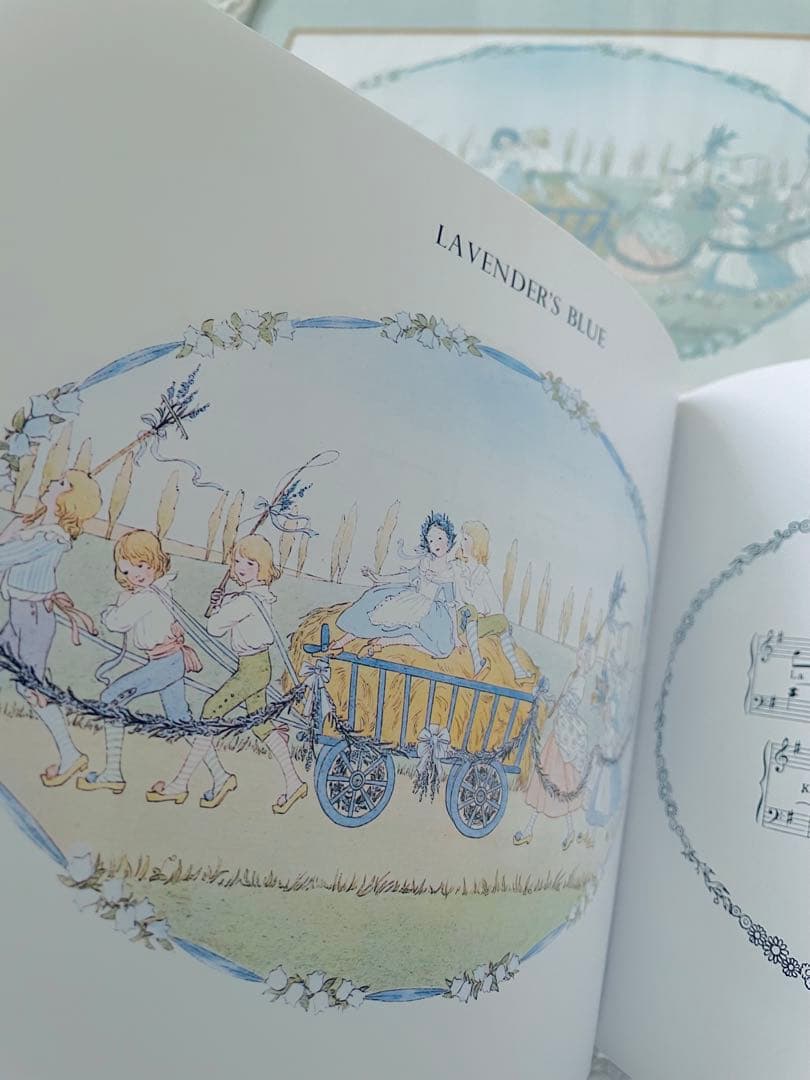 ウィルビーク ル　メール　絵本挿絵の額装品　アンティーク　初版　シャビーシック