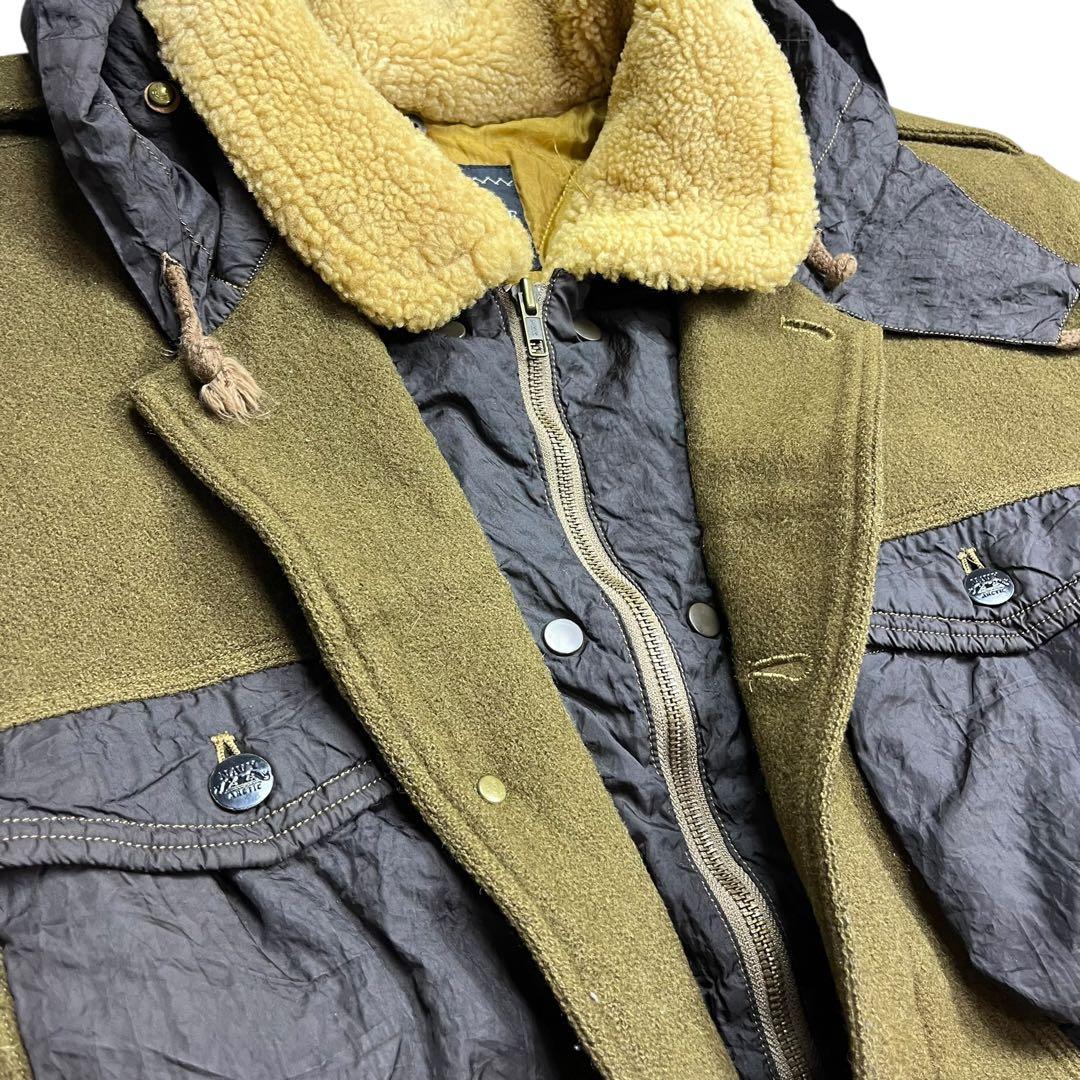 80s BONEVILLE Navy Arcti フライト ジャケット ウール