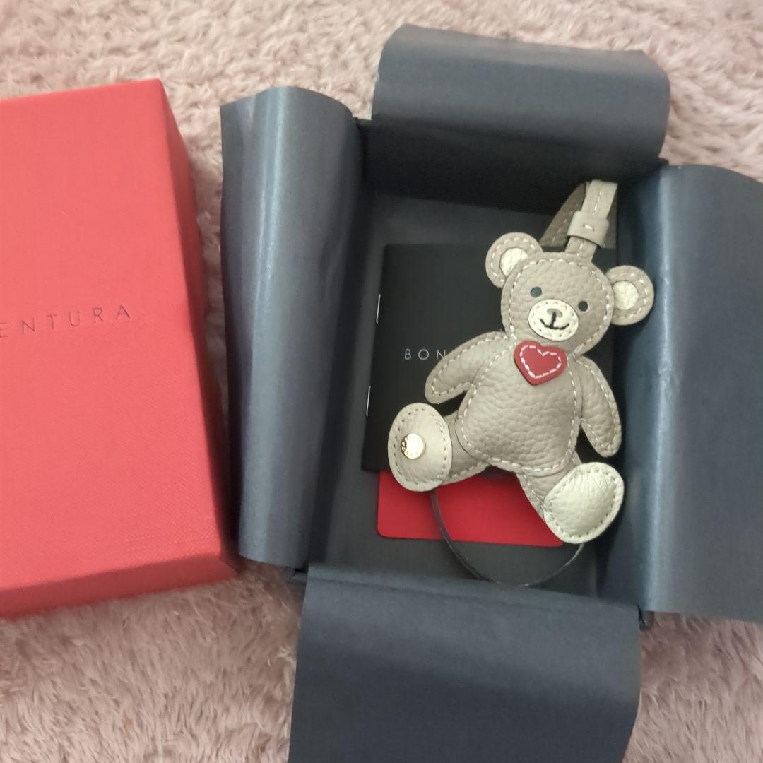 Bonaventura クマ型レザーキーホルダー