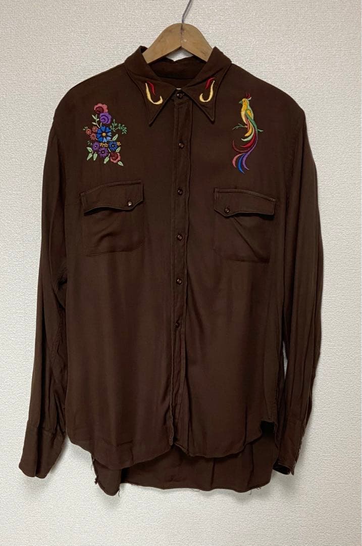 TOWNCRAFT 40s初期　レーヨン　ウエスタンシャツ　状態良好