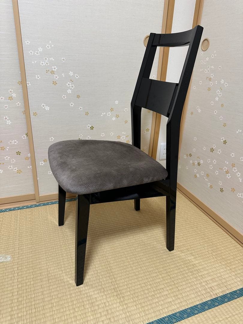 【送料無料】ピアノチェア 艶あり塗装 ブラック