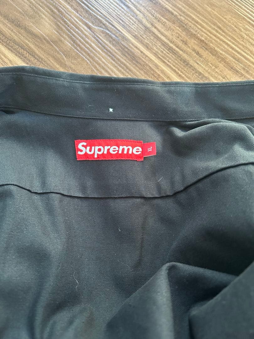 Supreme ブラック ボタンダウンシャツ